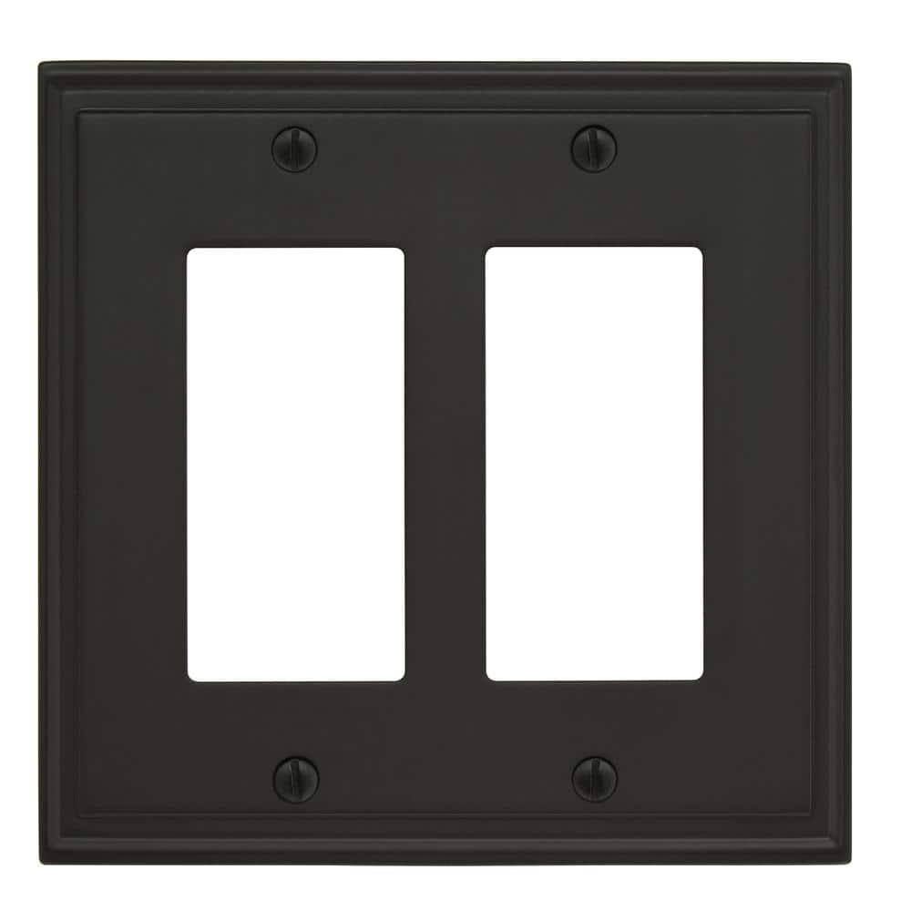 Amerock Mulholland 2 Rocker Black Bronze Wall Plate