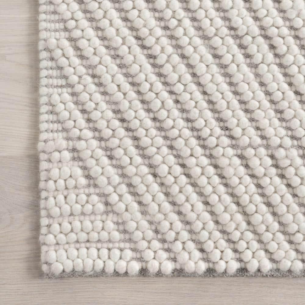 Nuloom Bijorne Modern Geometric Wool Indoor Area Rug, 8' x 10', Ivory