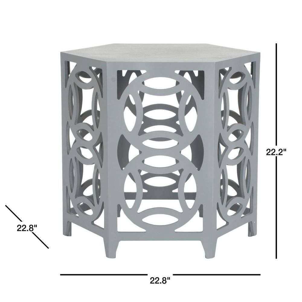 Safavieh American Homes Collection Natanya Pearl Taupe Side Table