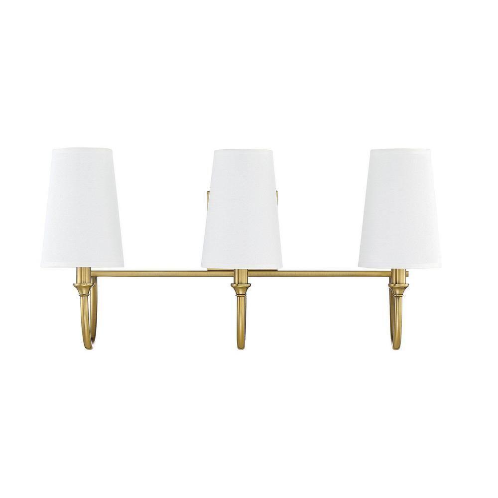 Savoy House Cameron 2 - Light Vanity in  Warm Brass
