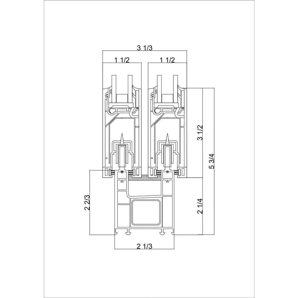 VDomDoors 8166 80'' Double Pane Patio Doors