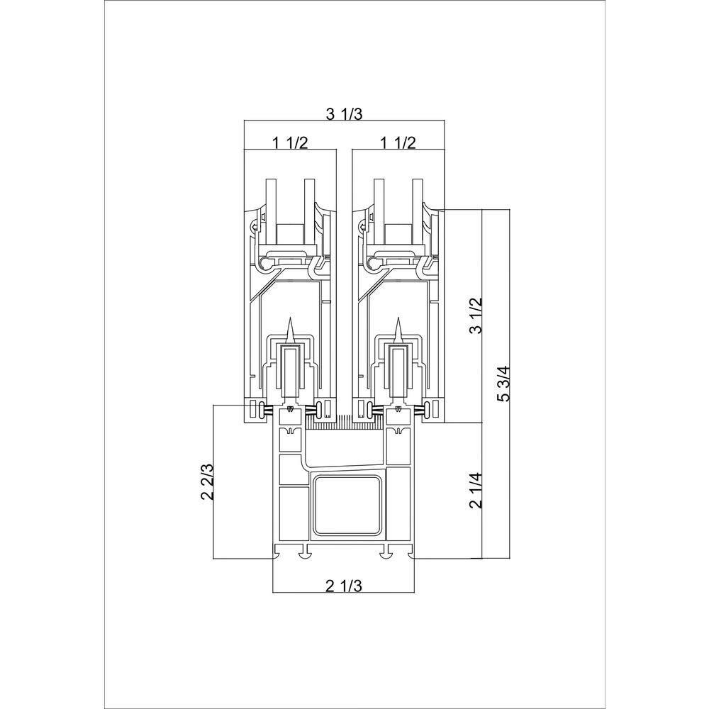 VDomDoors 8166 80'' Double Pane Patio Doors