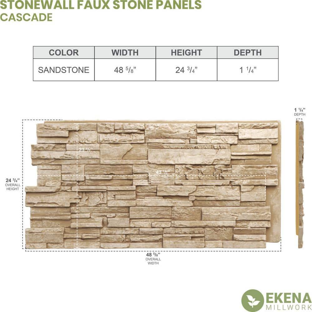EverStone Cascade Faux Stone Panel
