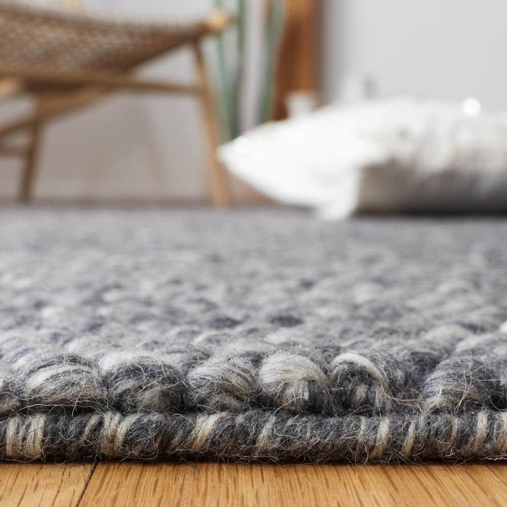 Natura NAT620 Hand Woven Area Rug - Dark Grey - 4'x6' - Safavieh.