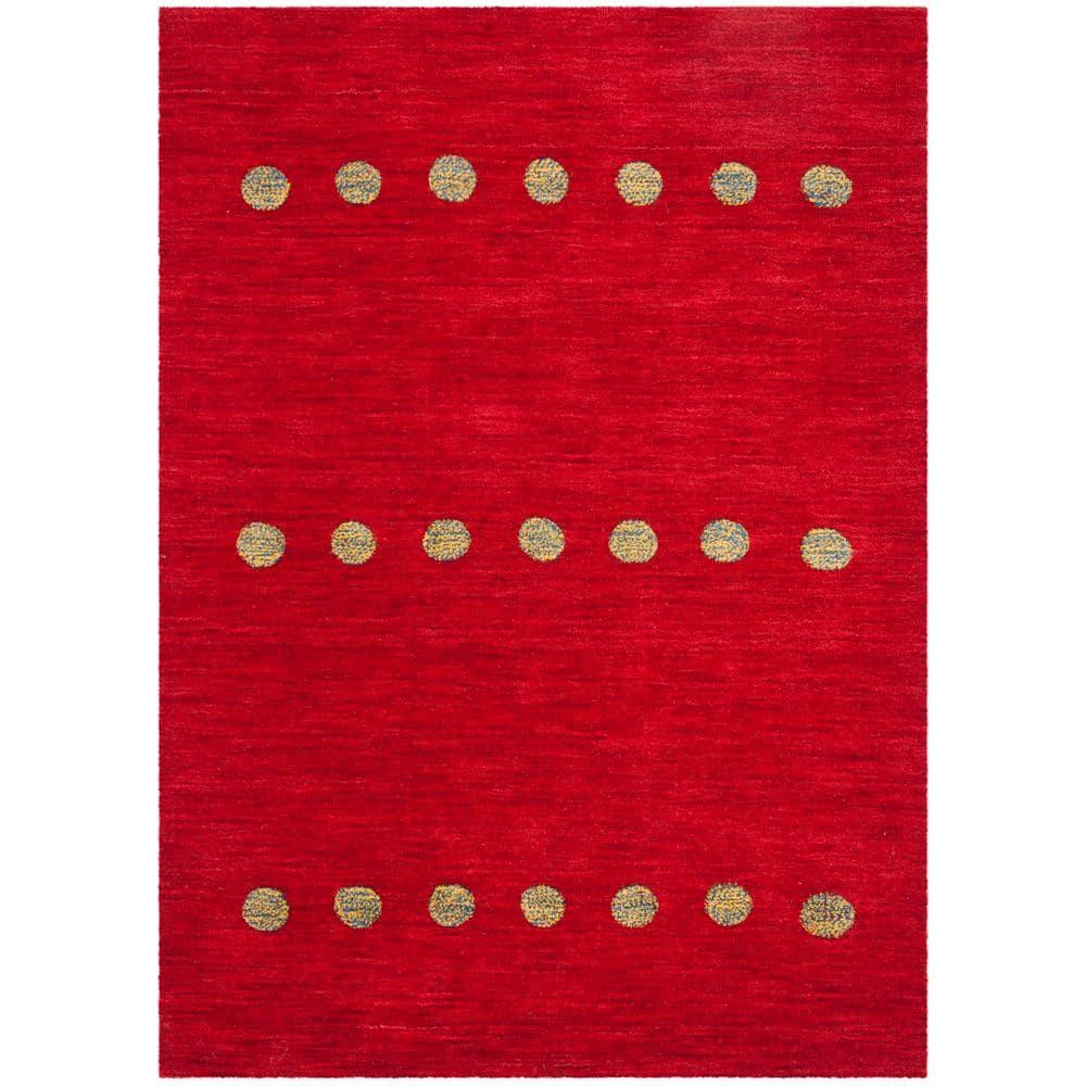 Himalaya HIM590 Handmade Area Rug - 4'x6' - Red - Safavieh