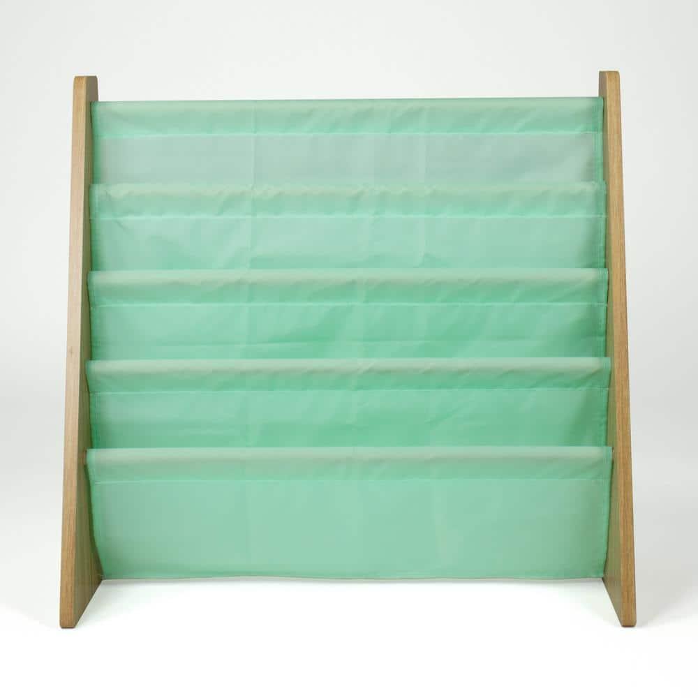 Humble Crew Kids' Bookshelf 4 Tier Book Organizer Seafoam Green/Natural