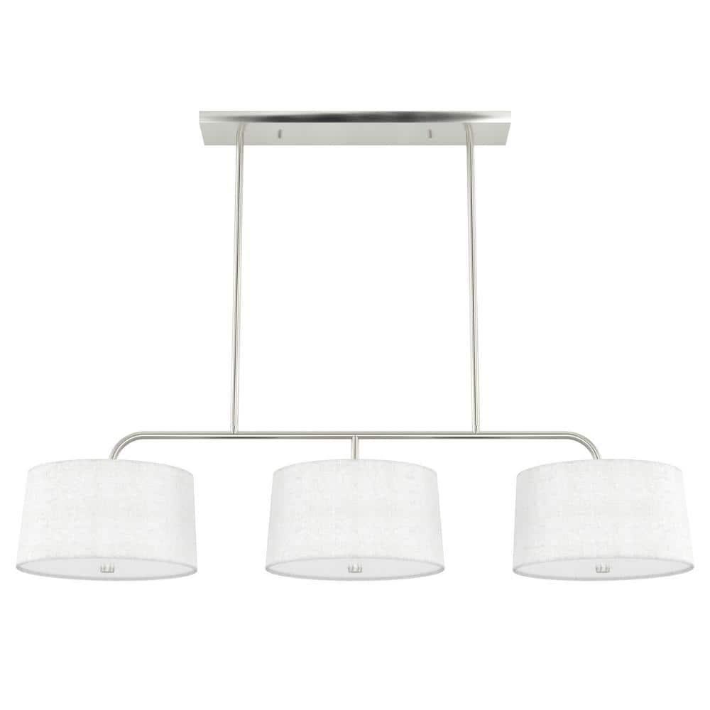 Cottage Hill 6 - Light Kitchen Island Shaded Linear Chandelier