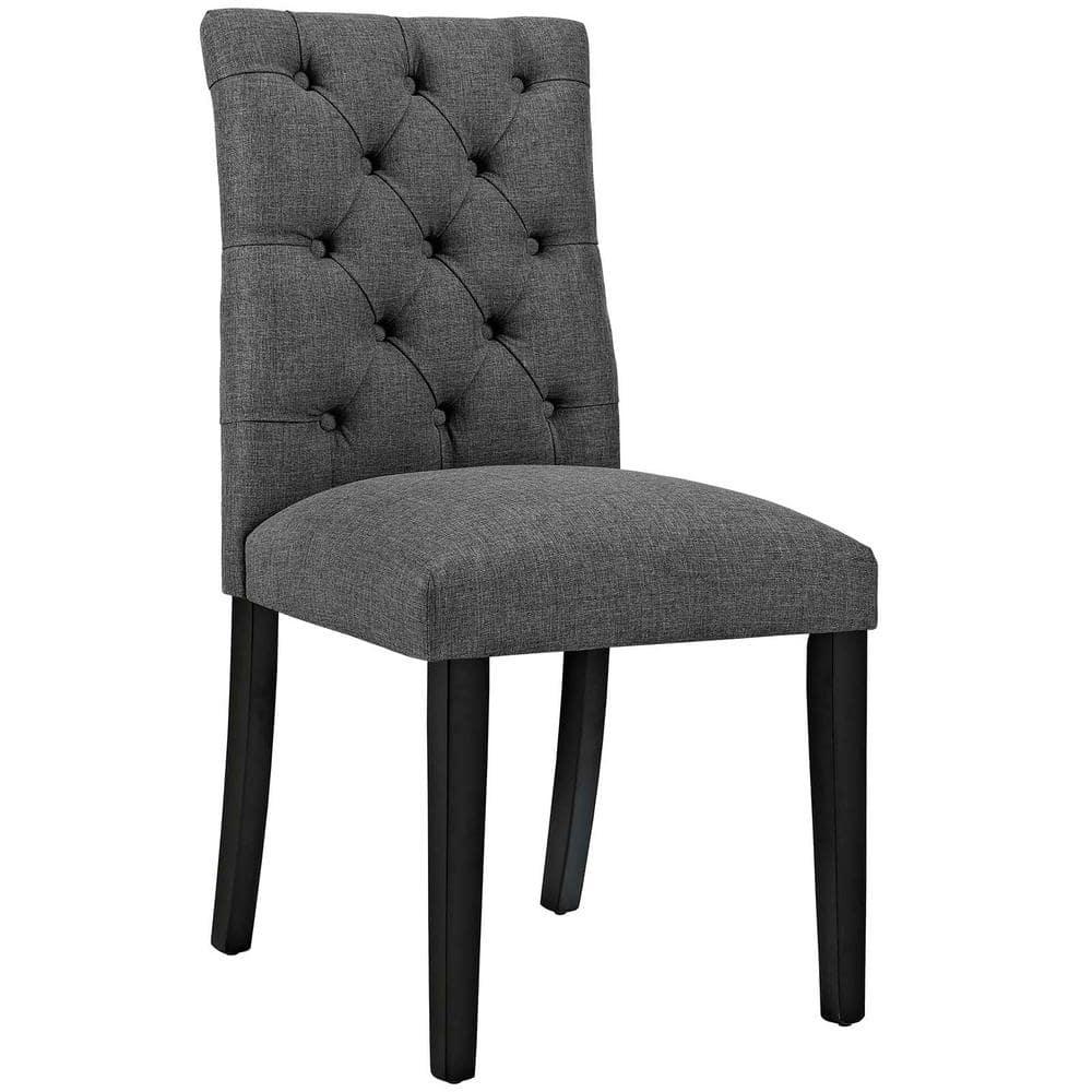 Modway Duchess Button Tufted Fabric Dining Chair
