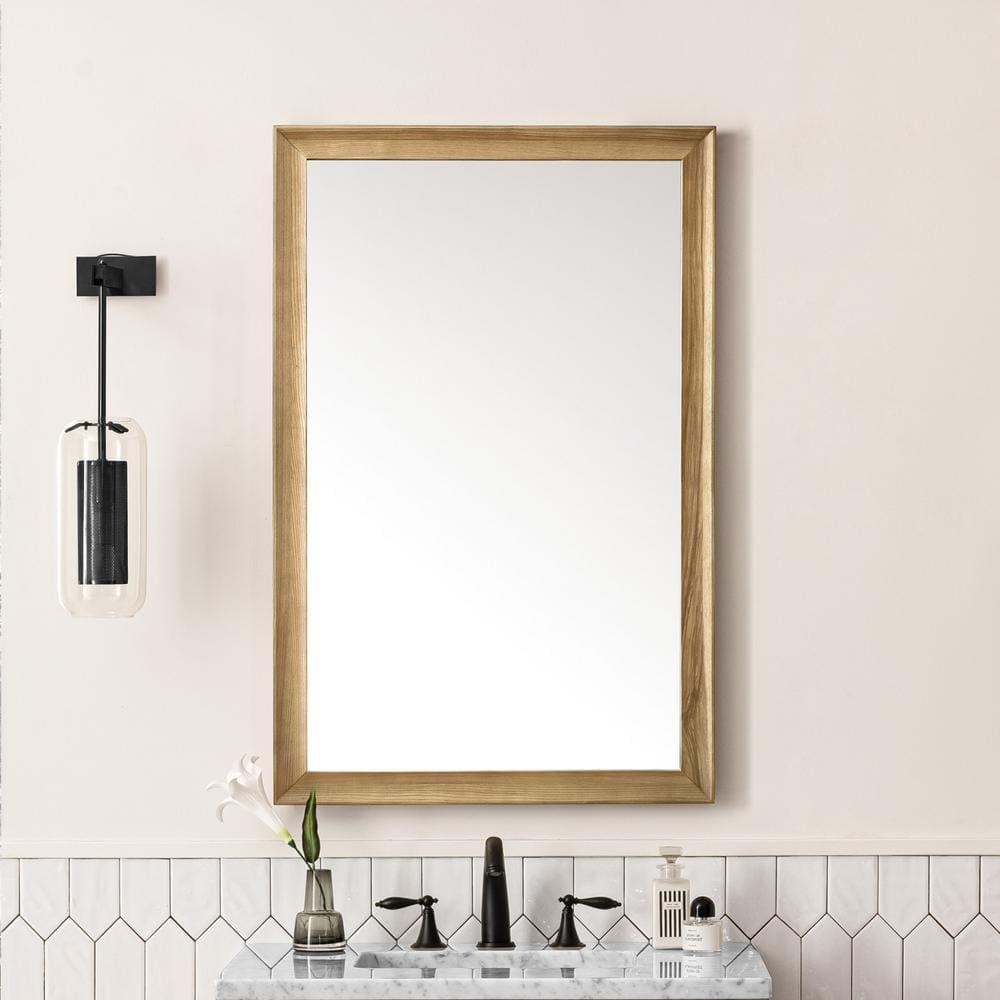 Glenbrooke Solid Wood Flat Wall Mirror