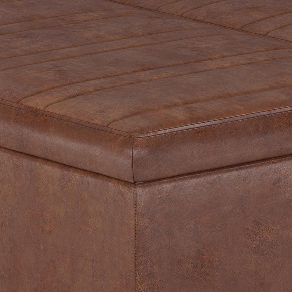 Simpli Home Ellis Coffee Table Storage Ottoman