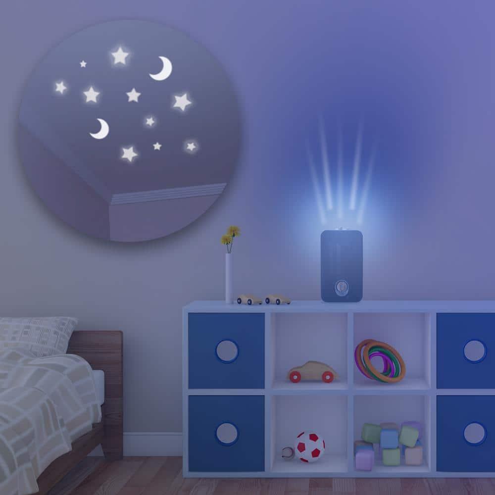 GermGuardian Air Purifier for Home with HEPA Pure Filter, Night Light Projector, UV-C Light Helps Reduce Germs, Removes 99.97% of Pollutants, Rooms up to 263 Sq. Ft., 11", Blue, AC4150BLCA