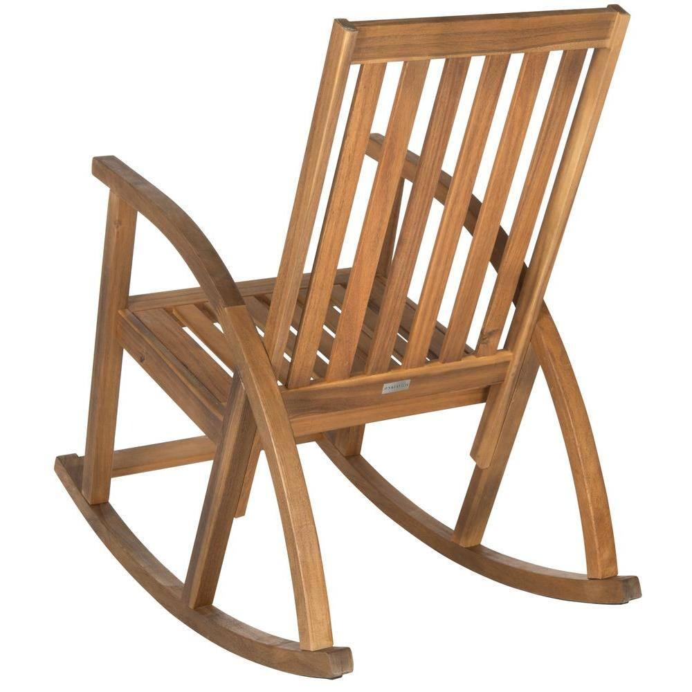 Clayton Rocking Chair Indoor/Outdoor - PAT7003 - Teak - Safavieh