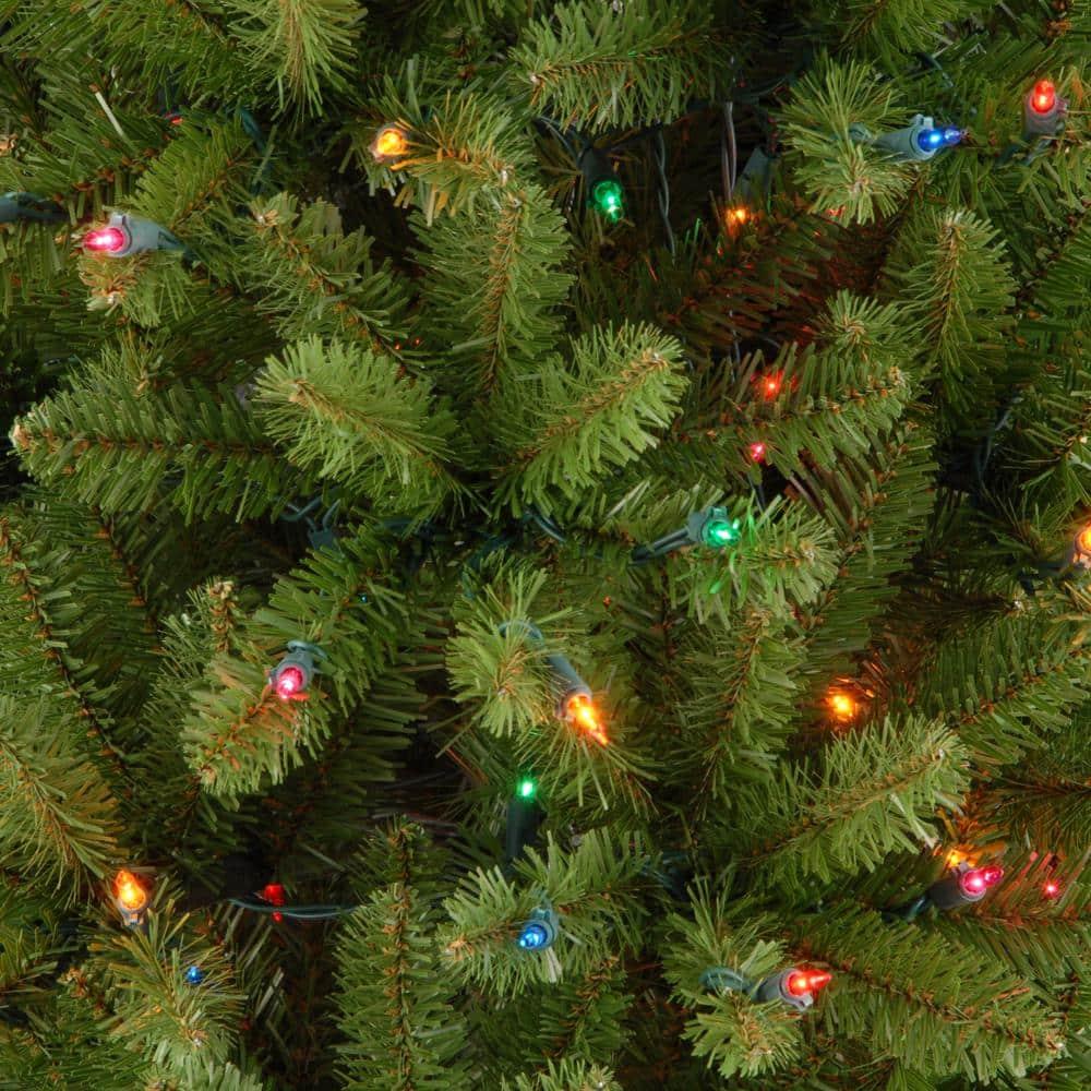 7.5' Prelit Slim Kingswood Fir Artificial Christmas Tree Multicolor Lights - National Tree Company