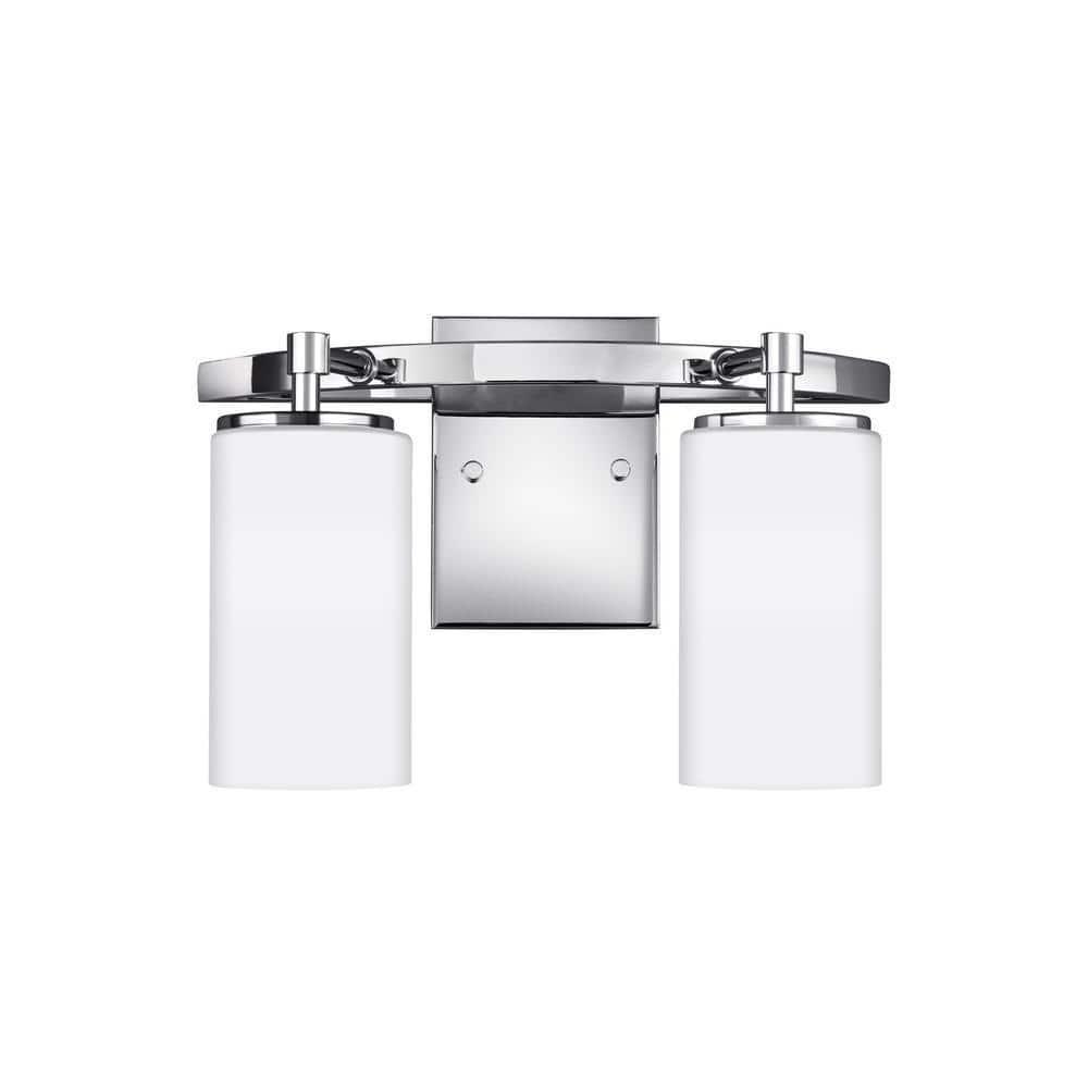 Sea Gull Lighting 4424602-05 Alturas Wall/Bath Vanity Style Fixture, Two - Light, Chrome
