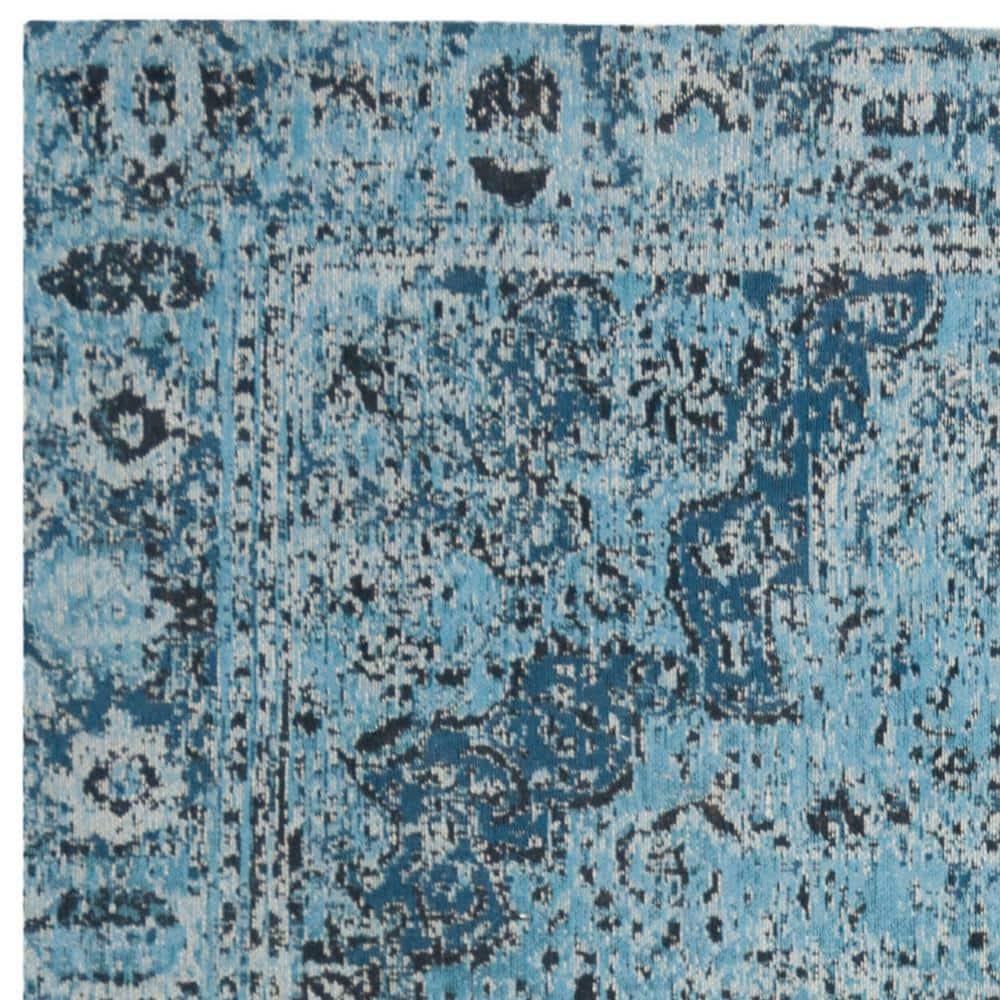 SAFAVIEH Hollywood Jennifer Abstract Runner Rug, Grey/Teal, 2'3" x 16'