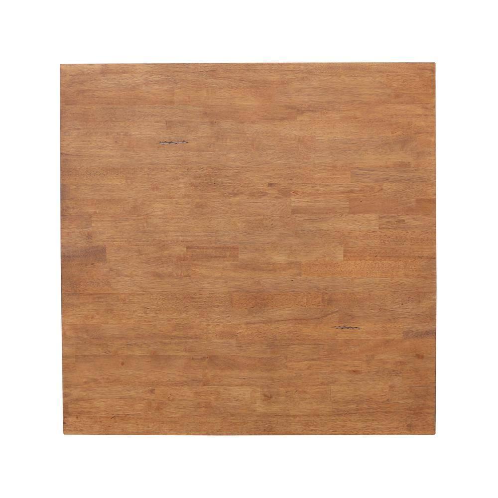 36"x36" Solid Wood Dining Table with Shaker Styled Legs Distressed Oak - International Concepts: Rubberwood, 4-Seater, Traditional Style