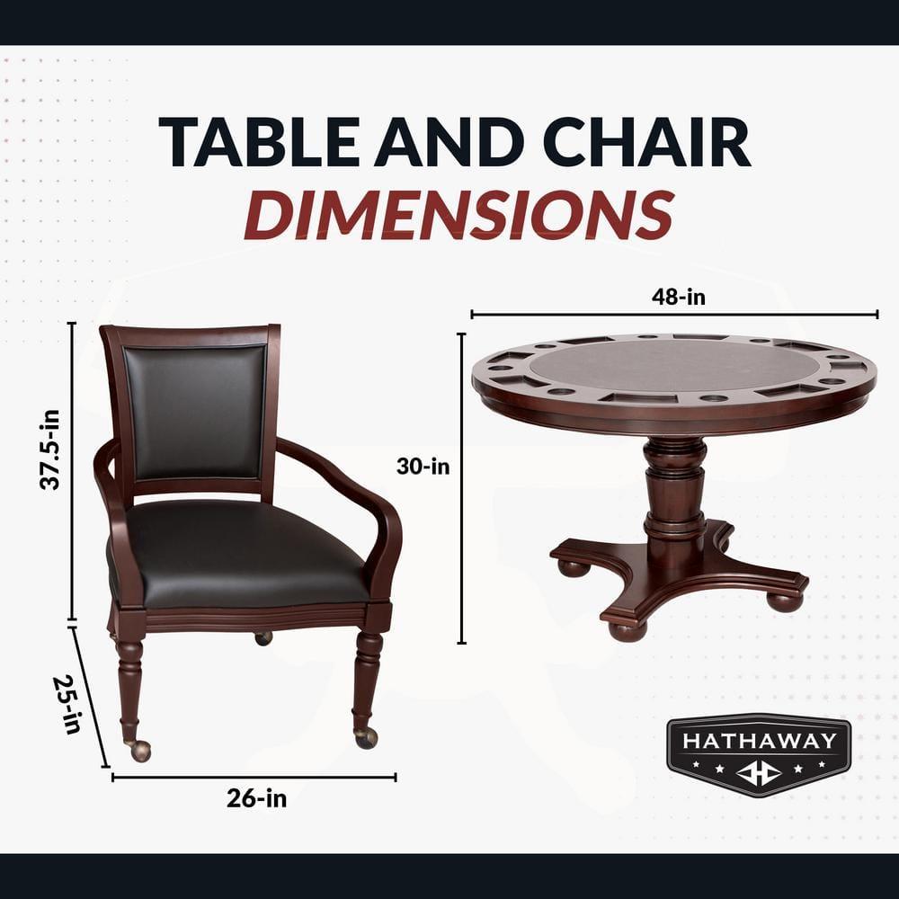 Hathaway Games Bridgeport 2-in-1 Poker Table Set
