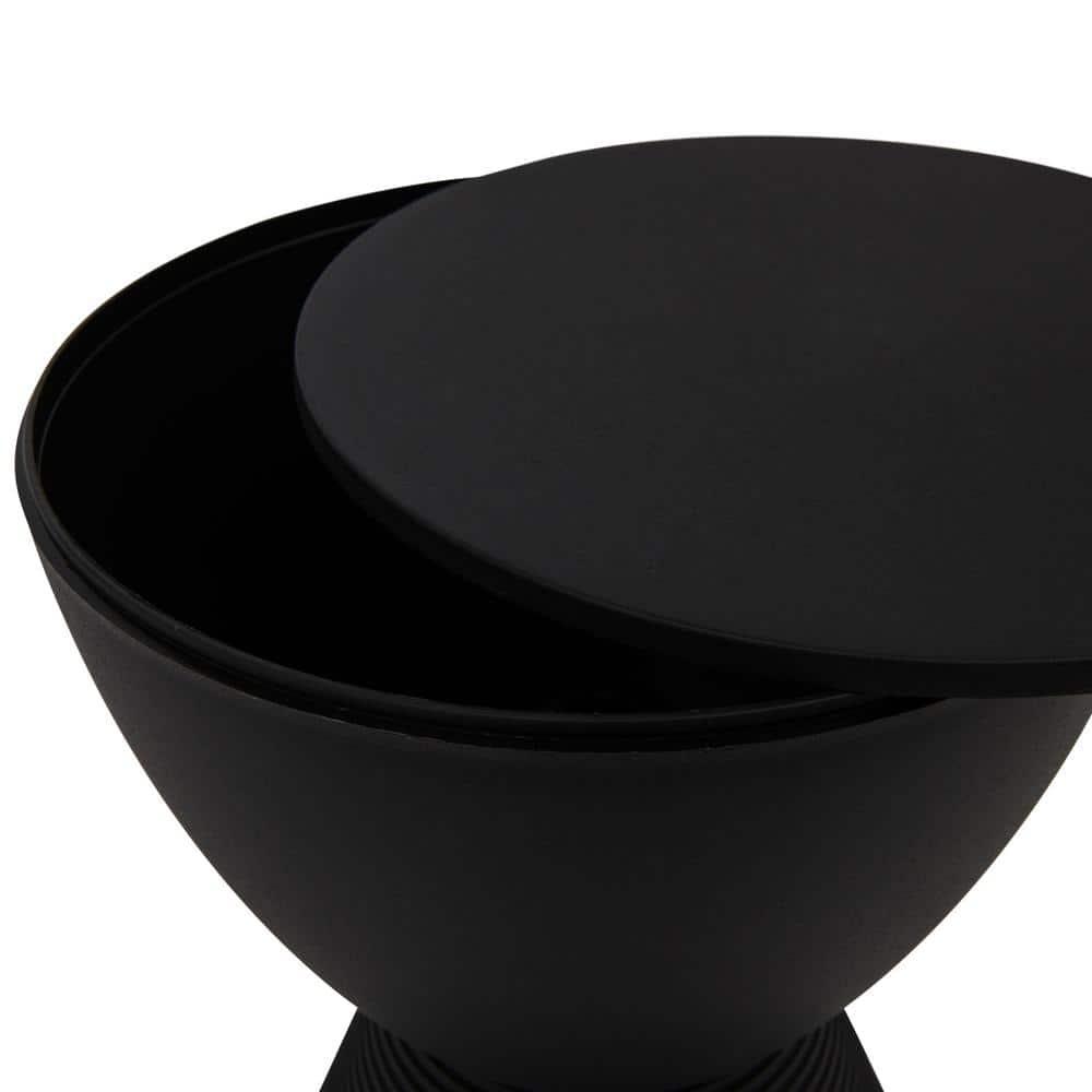 LeisureMod Boyd Modern Round Plastic Side Table