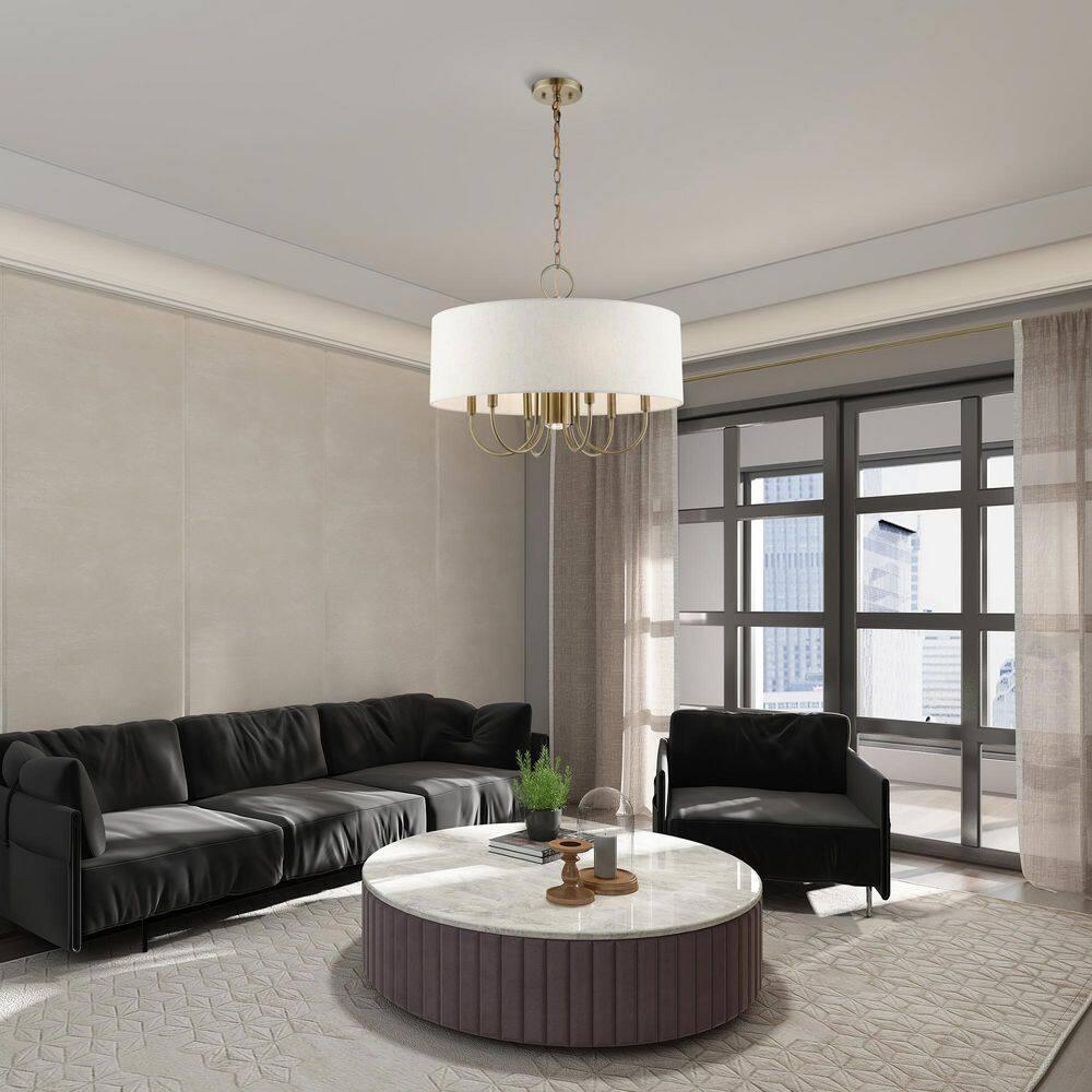 Dovecove Winscombe Shaded Drum Chandelier