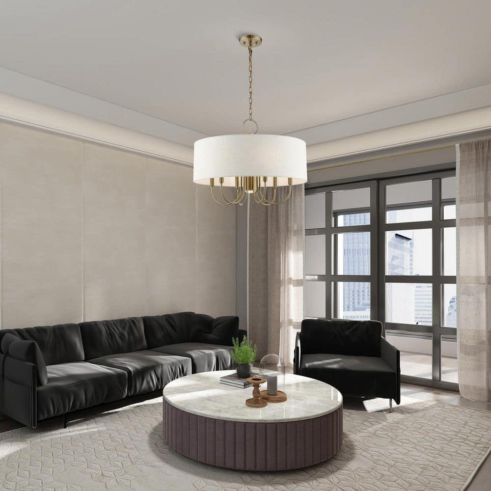 Dovecove Winscombe Shaded Drum Chandelier