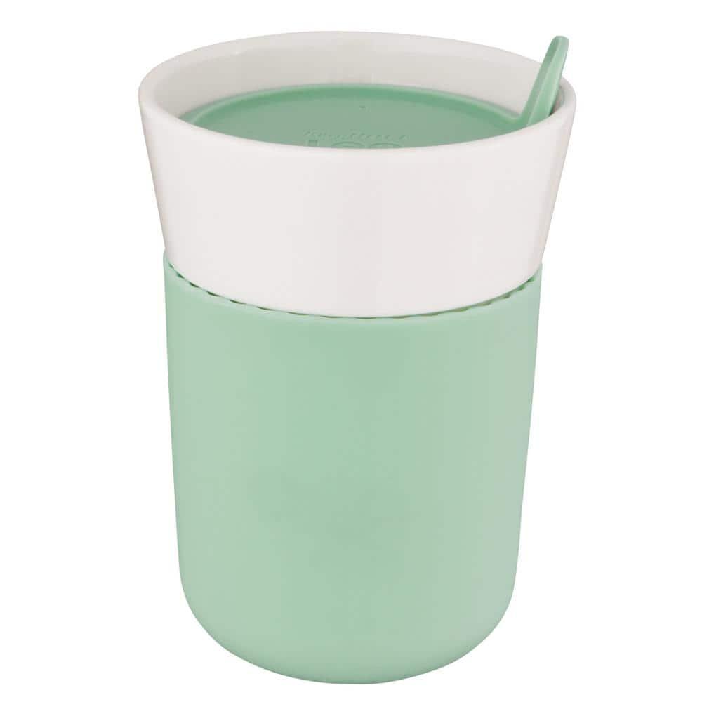 BergHOFF Leo 11.2oz Porcelain Travel Mug, Green