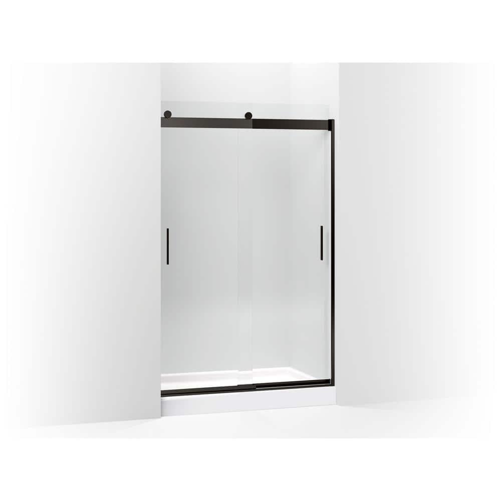 Kohler Levity 47.63" x 74" Double Sliding Shower Door with Blade Handles with CleanCoat® Technology K-706010-L-ABZ