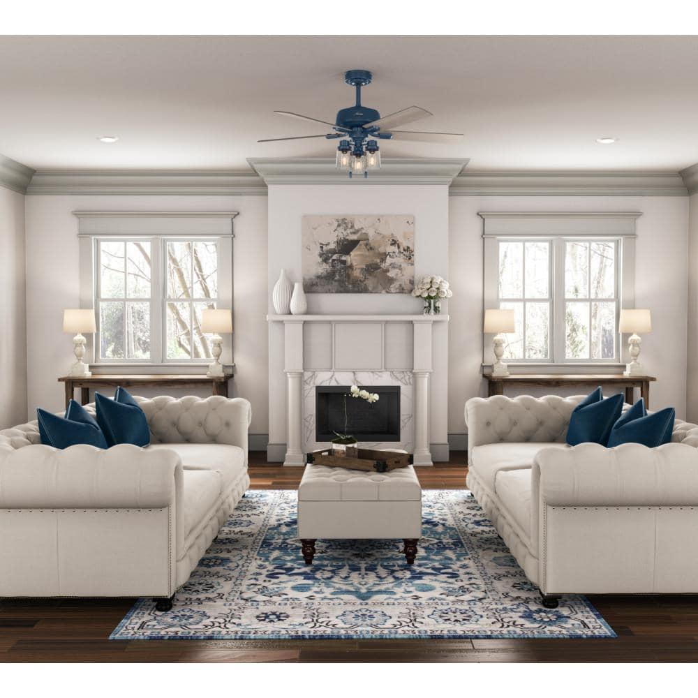 52" Hartland 5 - Blade Standard Ceiling Fan with Pull Chain and Light Kit Included