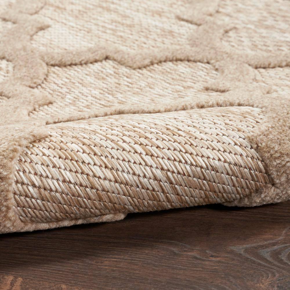 Nourison Easy Care Trellis Flatweave Indoor Outdoor Area Rug 4' x 6' Natural Beige