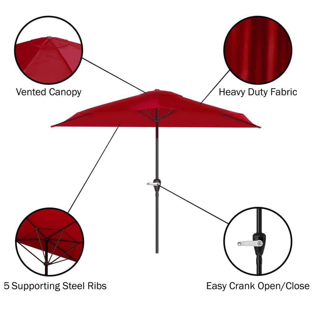 Patson 9' Half Market Umbrella