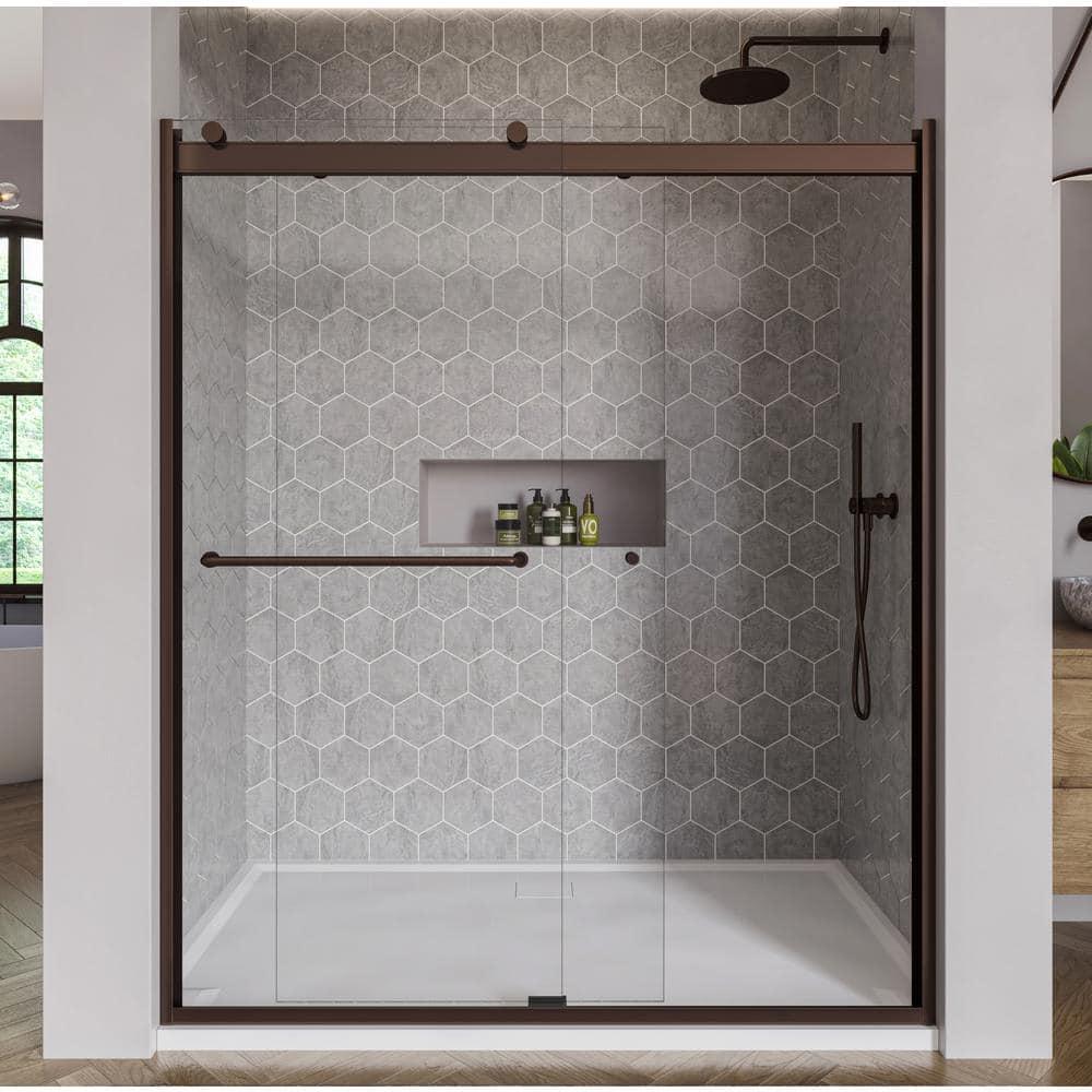 Rotolo 60" W x 70" H Semi-Frameless Shower Door