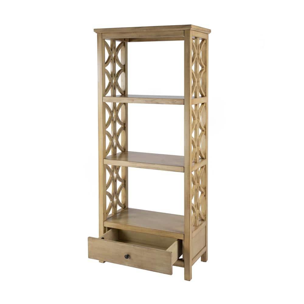 Lorena 30"W 3- Tier Etagere Bookcase with Storage Drawer