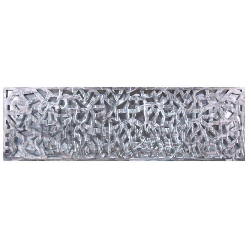 Empire Art Direct Radiant Fusion Leaf encased on a 3D Polished Steel Abstract Metal Wall Art