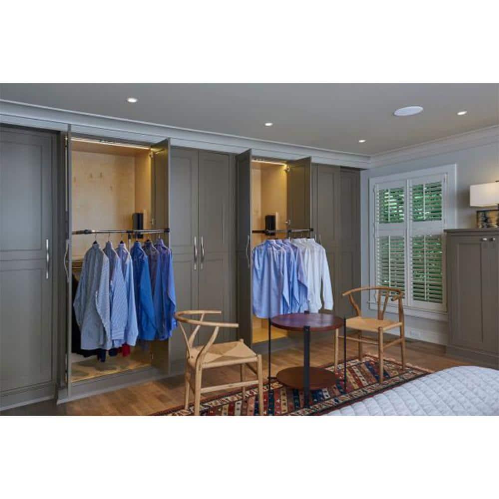 Rev-A-Shelf 26"-35" Pull Down Adjustable Side Mounted Closet Rod for Kitchen/ Bathroom Cabinets with Telescoping Handle & Hardware, Chrome, CPDR-2635