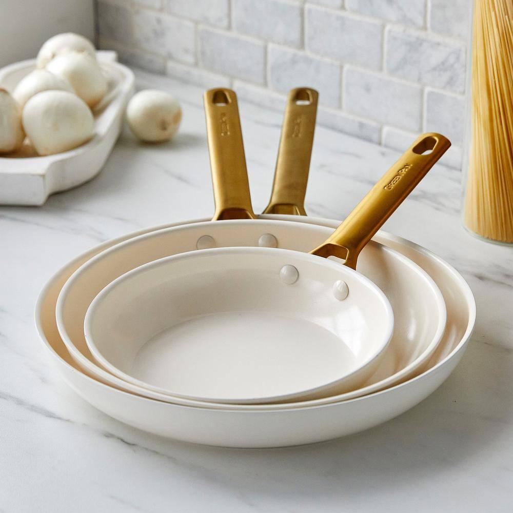 GreenPan Reserve Healthy Ceramic Nonstick, 8", 10" And 12" Frypan Set