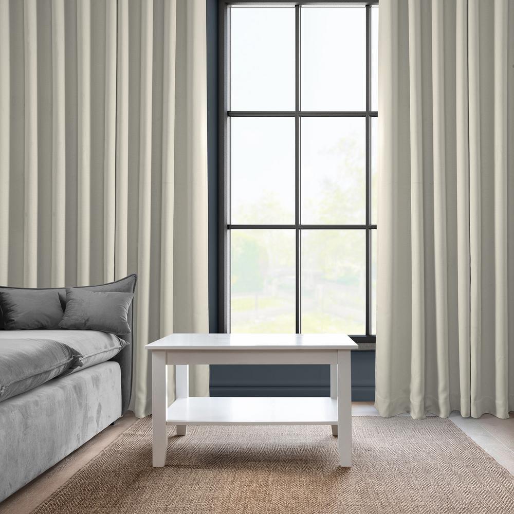 HPD Half Price Drapes Birch Grommet Faux Linen Room Darkening Curtains for Bedroom & Living Room Curtains (1 Panel), Door & Window Curtains 84 inches long, Grommet Curtains & drapes, 50W X 84L