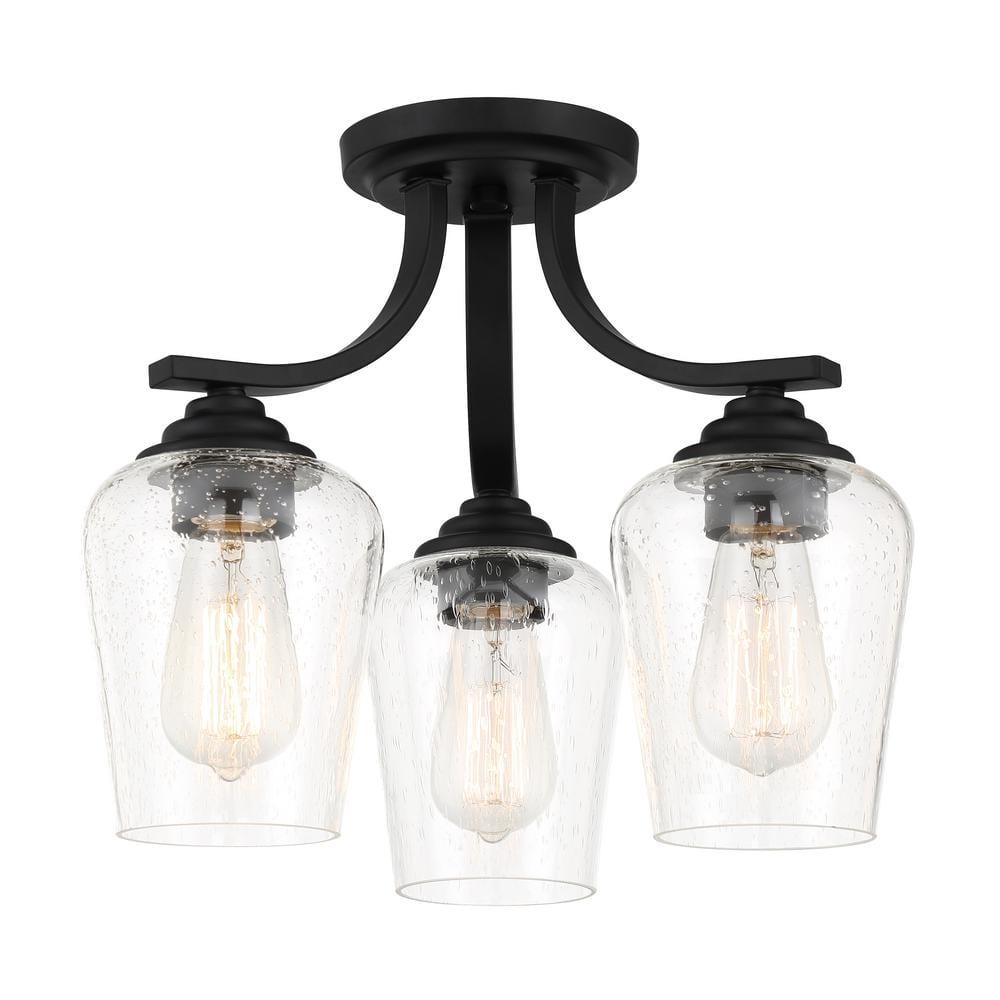 3 Light Convertible Chandelier-Coal Finish    -Traditional Installation Minka Lavery 4926-66A