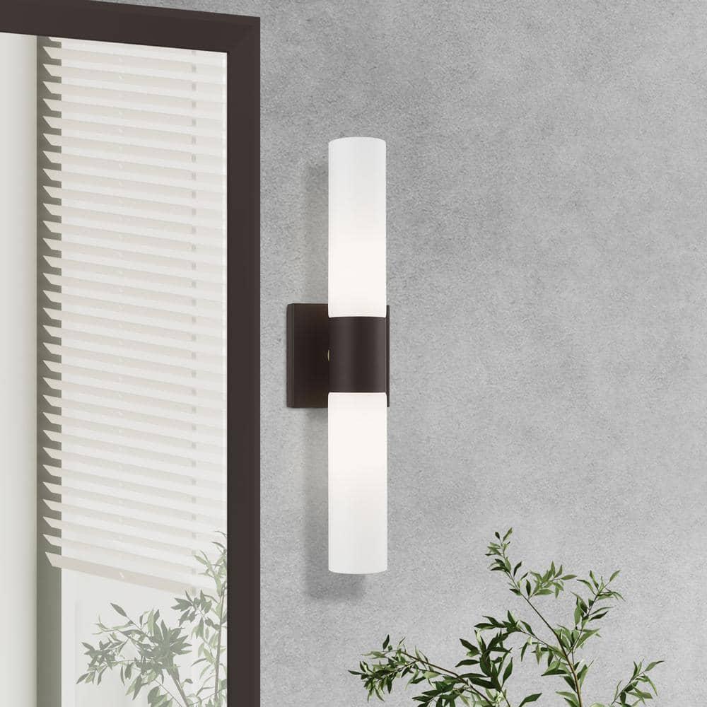 Livex Lighting Aero Bronze ADA 2-Light Vanity Sconce