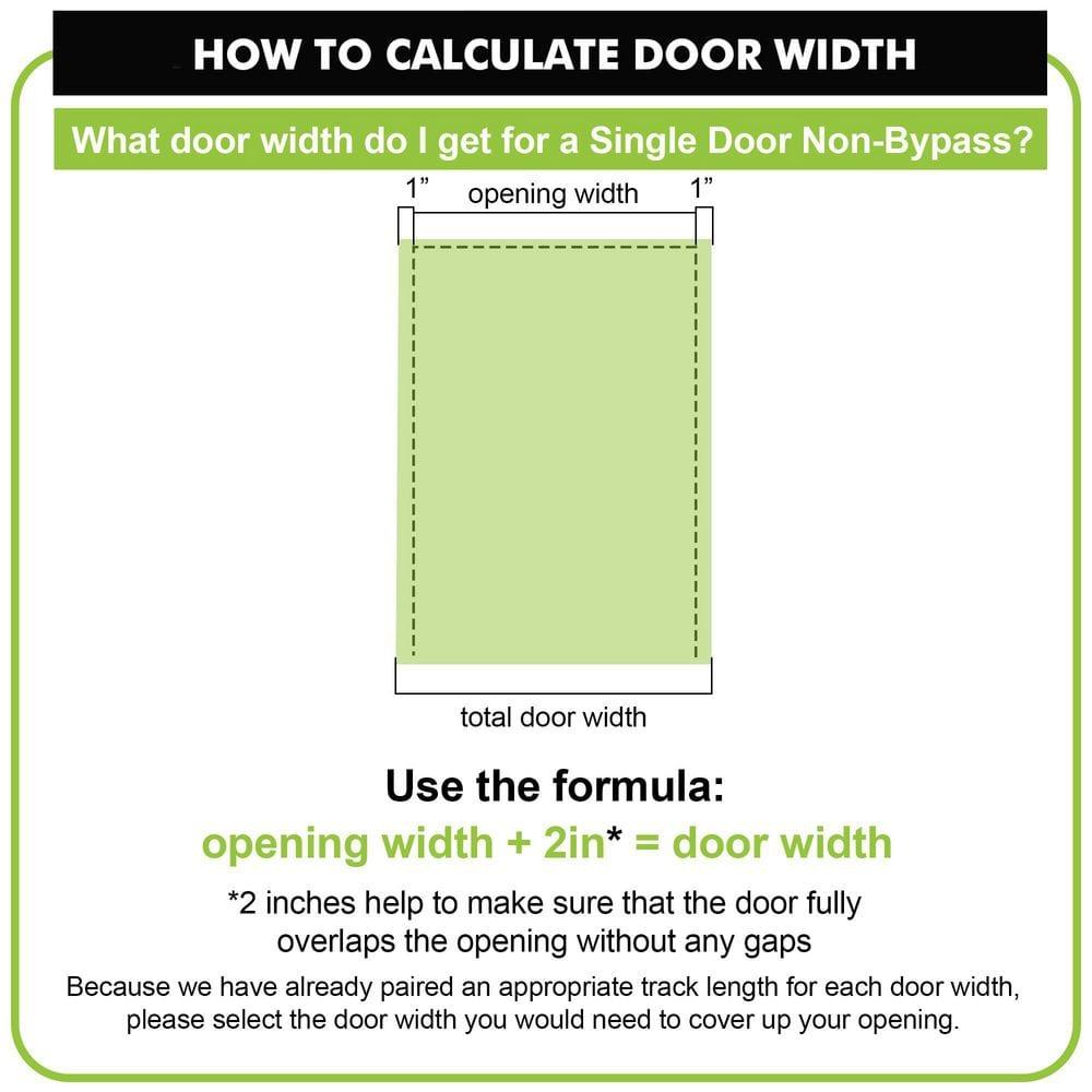 Homacer H Design Color Solid Pine Wood Unassembled Door with Black Rustic Installation Hardware Kit