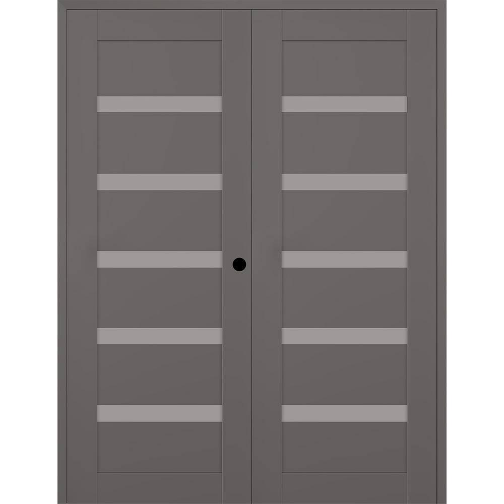 Belldinni Leora Manufactured Wood and Glass Paneled Double Door