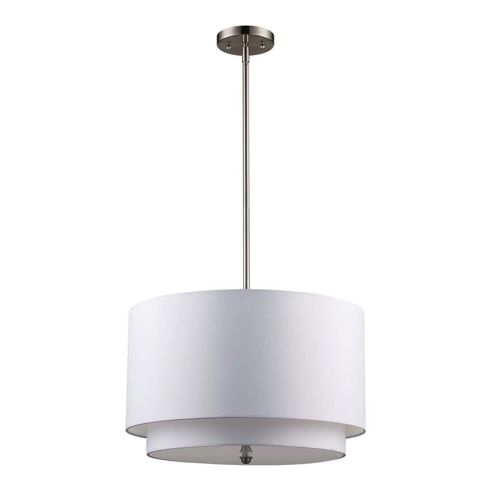 Trans Globe Lighting Pnd-802 Three Light Double Shade Pendant From The Young And Hip