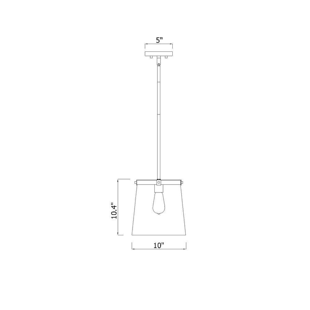 Z-Lite Callista 1 - Light Pendant in  Rubbed Brass