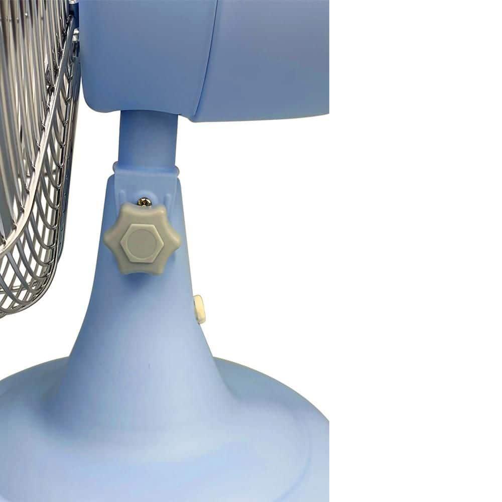 Good Housekeeping Good Housekeeping's All-Metal Retro 3-Speed 12" Oscillating Office Desk Table Fan (Multiple Finishes Available)