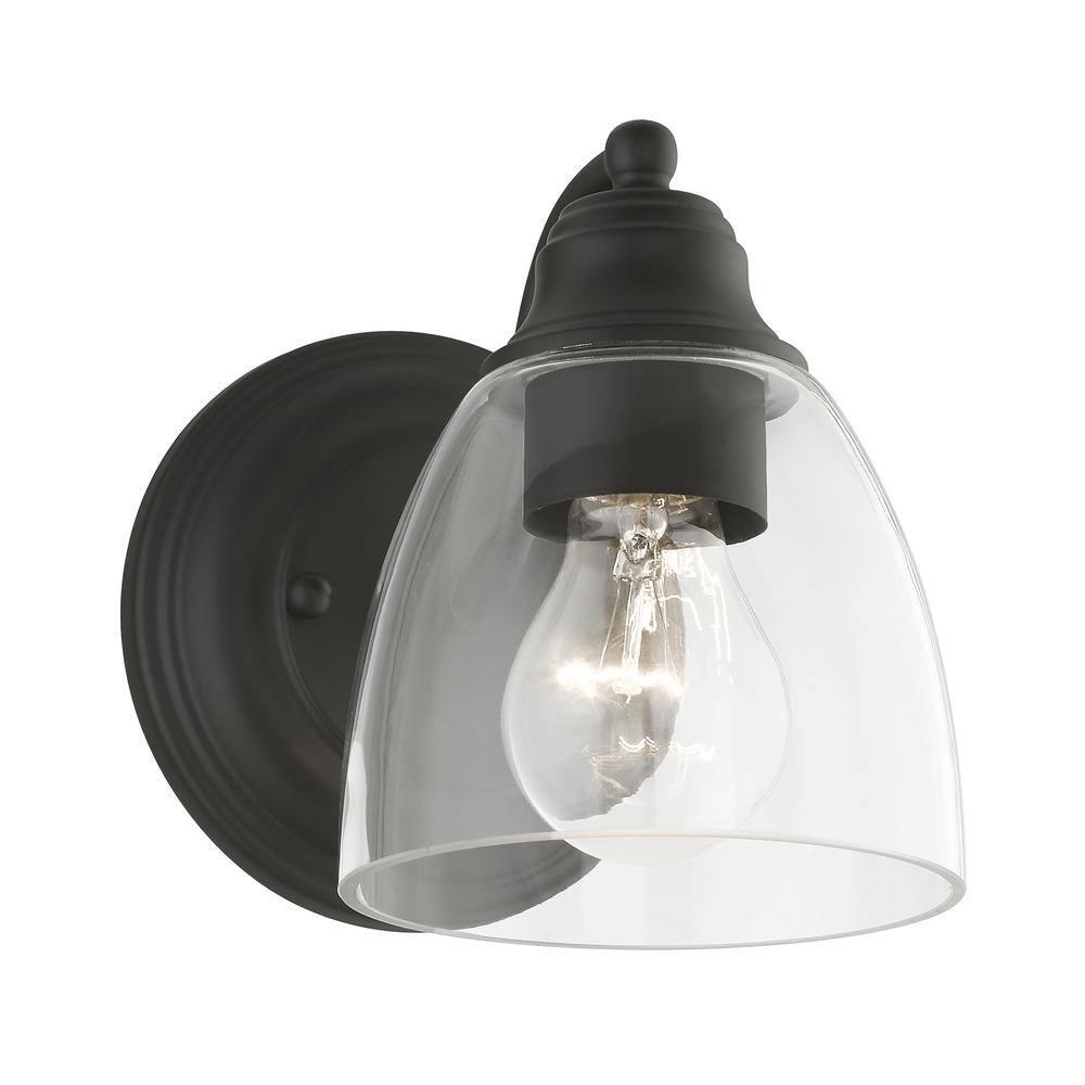 Livex Lighting Montgomery 1 - Light Vanity in  Black