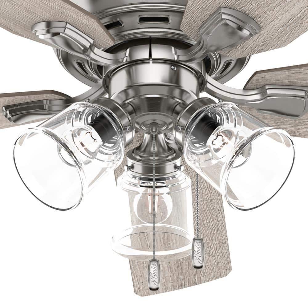 52" Rosner 5 - Blade Ceiling Fan With Lights and Pull Chains