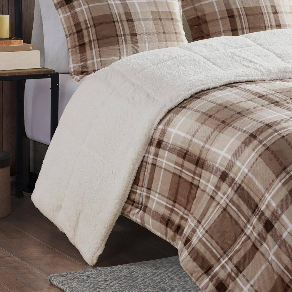Woolrich Alton Plush to Sherpa Down Alternative Comforter Set