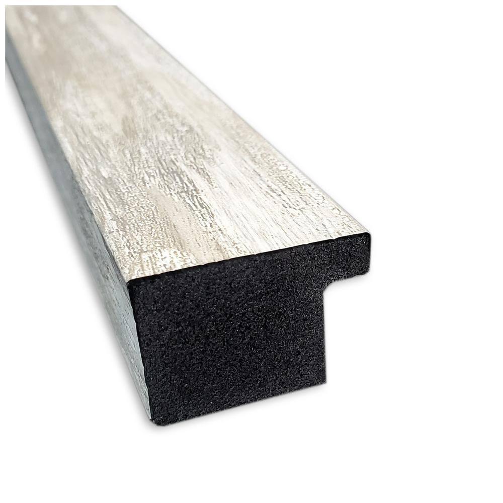Amanti Art Natural Cork Board Framed Crackled Metallic Narrow Bulletin Board 20 in. x 14 in.