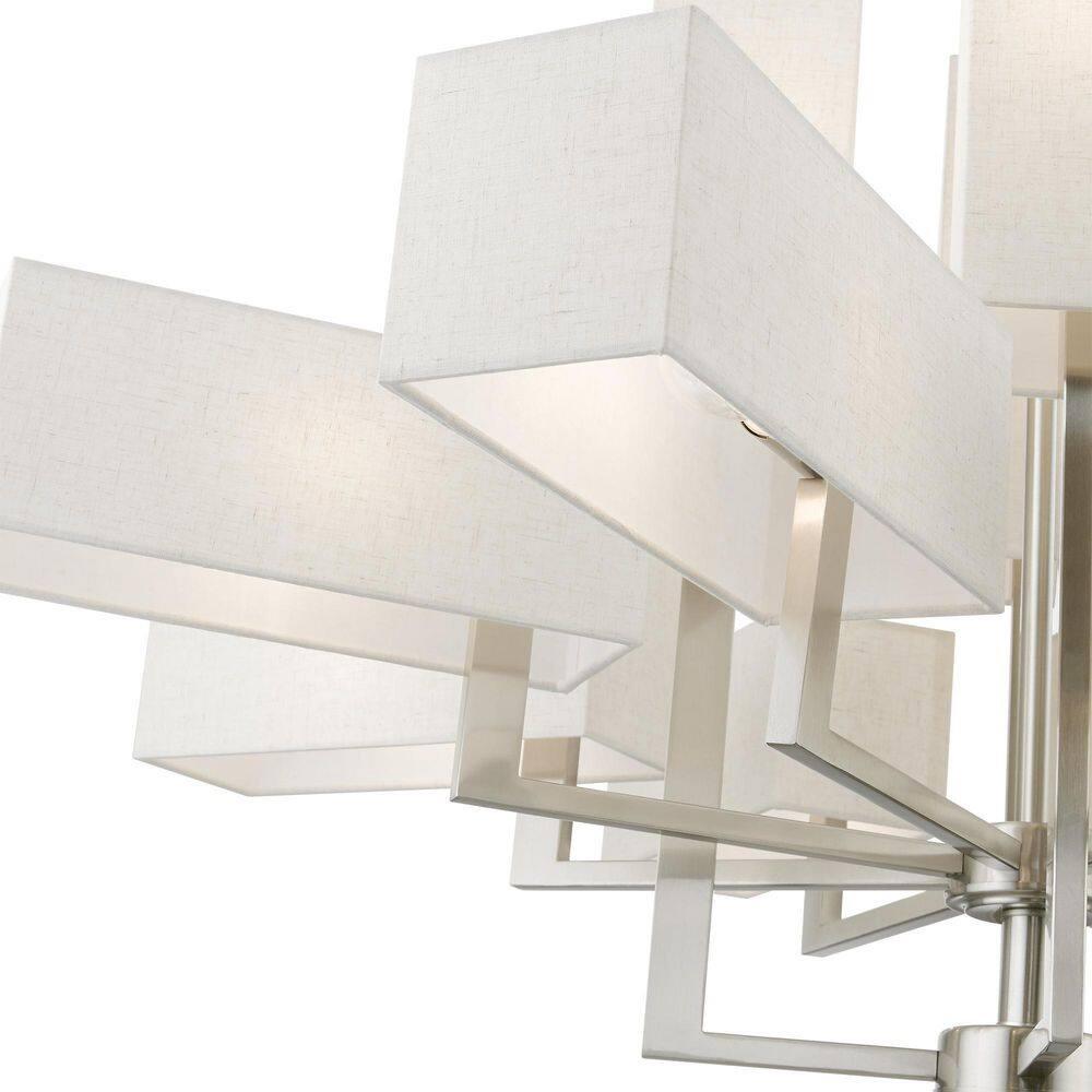 Livex Lighting Rubix 12 - Light Chandelier in  Brushed Nickel