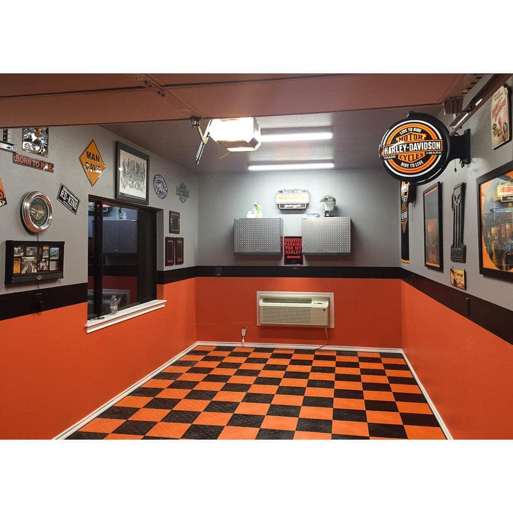 Diamond MotorDeck 12'' W x 12'' L Garage Flooring Tiles in Black