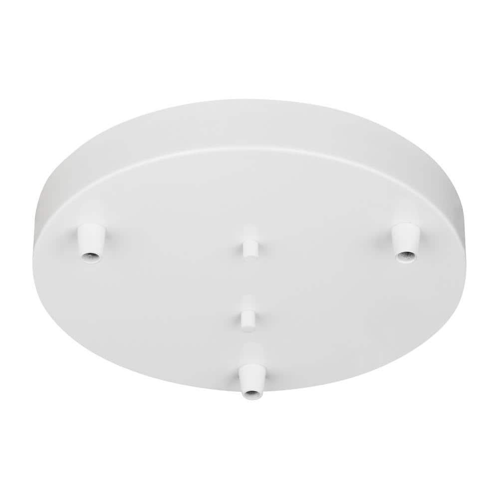 Hanging Globe 3-Light White Pendant