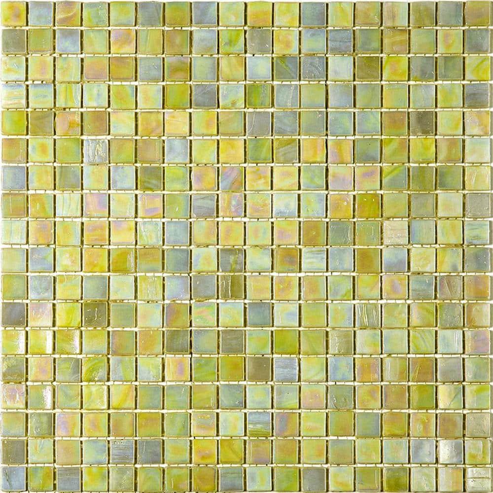 Skosh 0.6" x 0.6" Glass Grid Mosaic Wall & Floor Tile